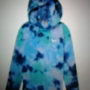 PINK authentic large tye dye hoody